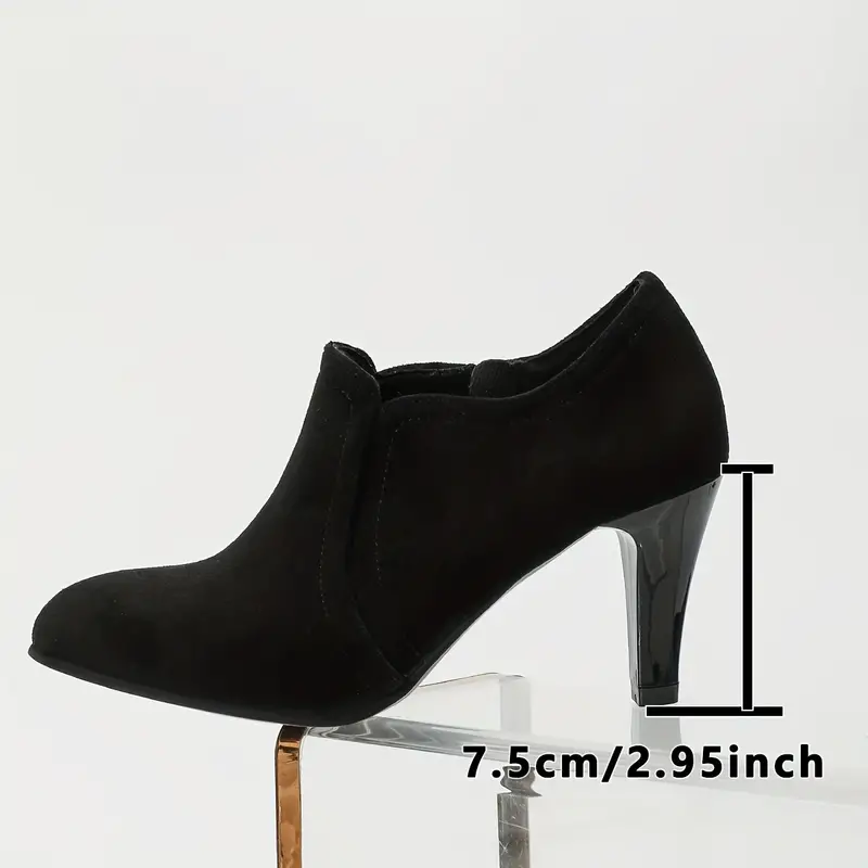 Women's Fashion and Sexy Side Zipper High-heeled Shoes