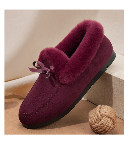 Women's Warm and Stylish Slip-on Flat Shoes