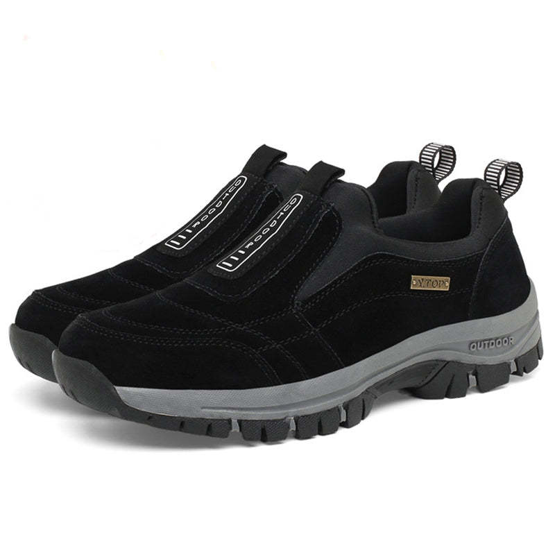 Men's Fleece-Lined Waterproof & Anti-Slip Orthopedic Slip-On Walking Shoes