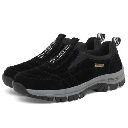 Men's Fleece-Lined Waterproof & Anti-Slip Orthopedic Slip-On Walking Shoes
