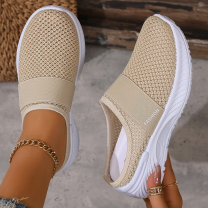 Women's Comfortable Breathable Slip-On Sneakers Sandals for Travel & Summer Outings