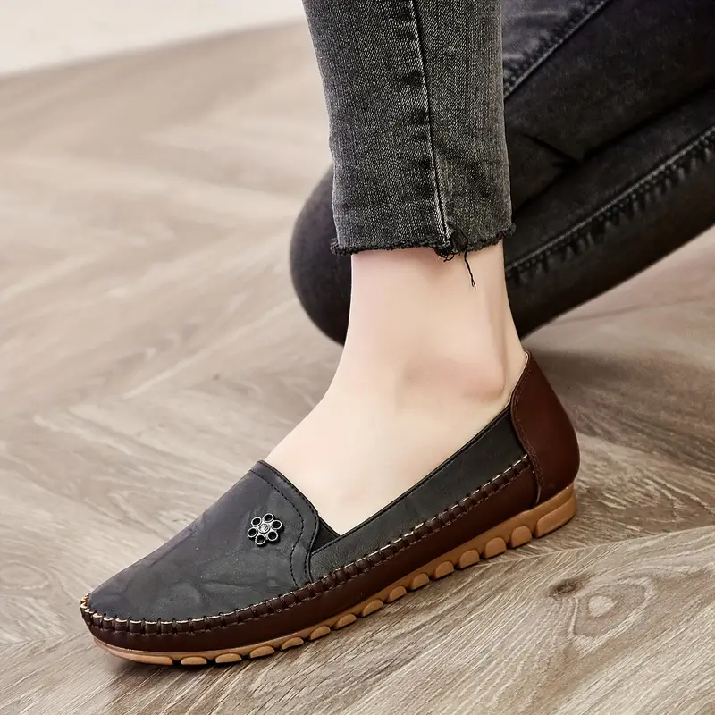 Chic Womens Loafers - Effortless Slip-on Design, Breathable Lightweight Comfort, Ideal for Daily Wear