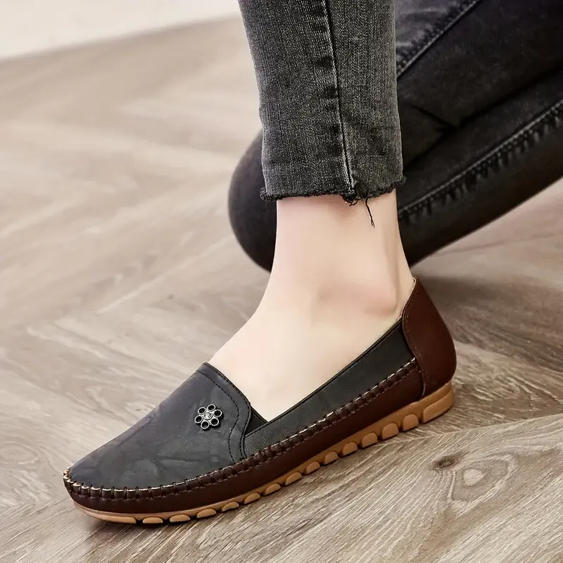 Chic Womens Loafers - Effortless Slip-on Design, Breathable Lightweight Comfort, Ideal for Daily Wear