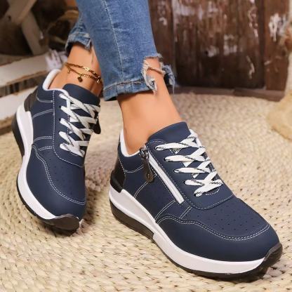 Women's Fashion Wedge Orthopedic Sneakers Outdoor Walking Trainers