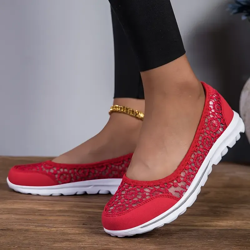 Women's Lightweight and Breathable Lace Mesh Summer Shoes