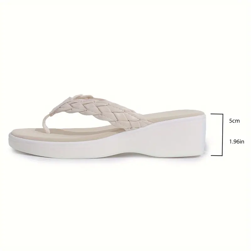 Women's Chic Comfortable Vintage-Inspired Platform Wedge Flip-Flops Sandals Beach Shoes