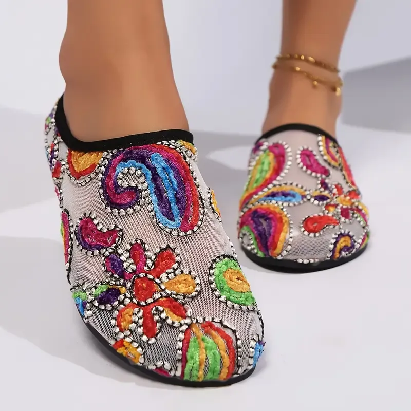 Women's Fashion Mesh Breathable Lightweight Versatile Unique Slip-On F