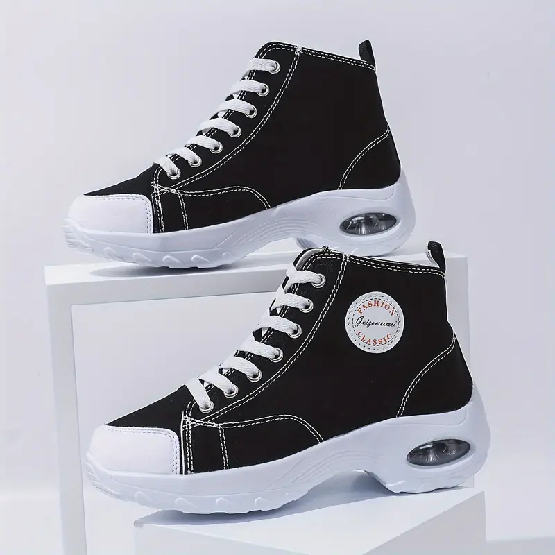 Women's Classic Fashion Lace-up Air cushion Versatile Sneakers Sports Shoes 