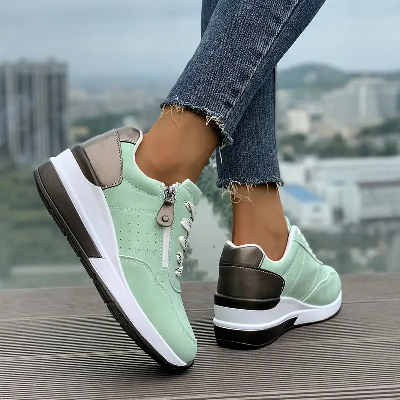 Women's Fashion Wedge Orthopedic Sneakers Outdoor Walking Trainers