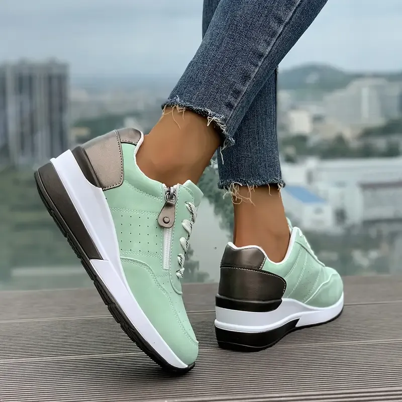 Women's Fashion Wedge Orthopedic Sneakers Outdoor Walking Trainers