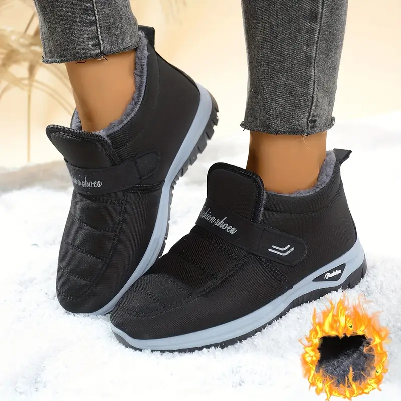 Women's Warm & Lightweight Plush Lined Interior Non-Slip Winter Slip-On Boots
