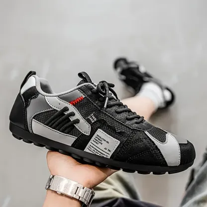 Men's Stylish Contrasting Designs Breathable Comfortable Non-Slip Sneakers 