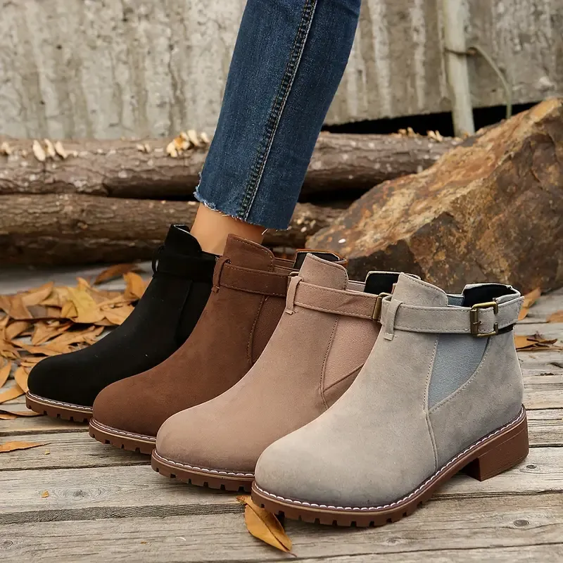 Women's Retro Fashion Flat Ankle Boots