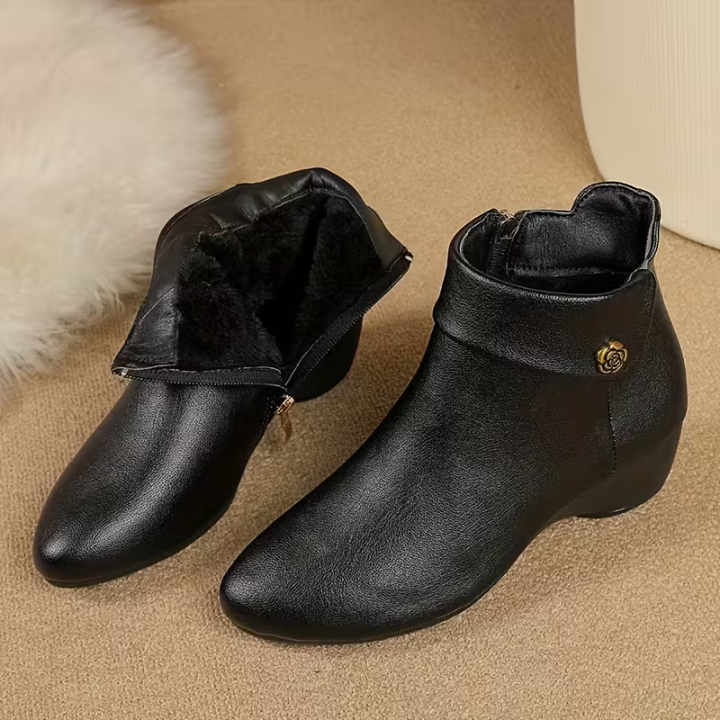 Women's Stylish & Comfortable Chunky Mid-Heel Ankle Boots for Everyday & Special Occasions