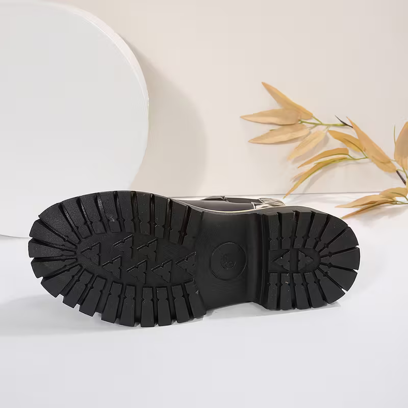 Women's Retro Chunky Heel Ankle Boots with Adjustable Buckle Strap