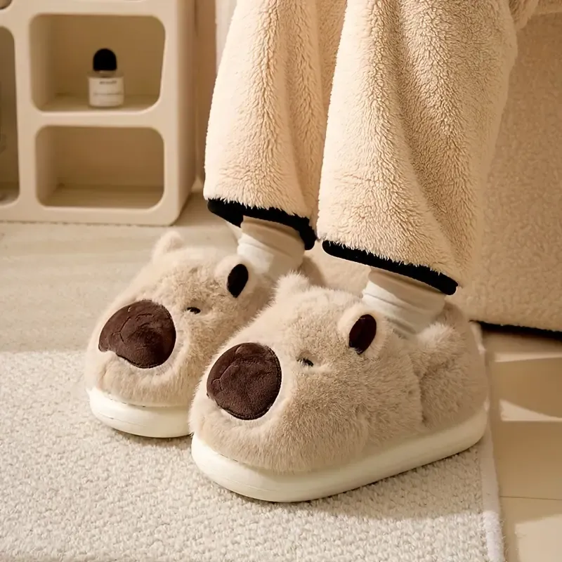 Women's Cozy Cute Capybara Non-Slip Warm Indoor Slippers/Shoes