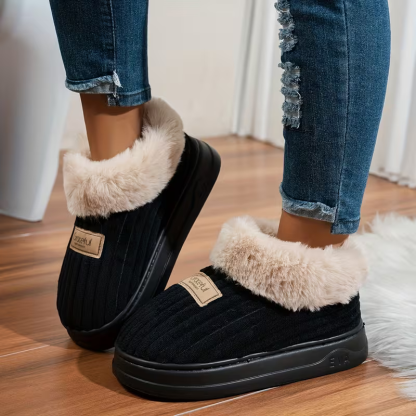Women's Warm & Soft Non-Slip Thick-Soled Slippers Indoor/Outdoor House Shoes