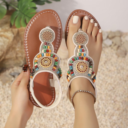 Women's Vintage Bohemian Ethnic Style Slip-On Sandals Flip-flops