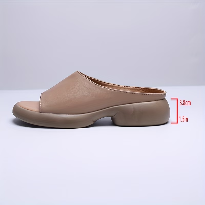 Women's Lightweight & Soft Leather Sandals Slippers for Indoor/Outdoor