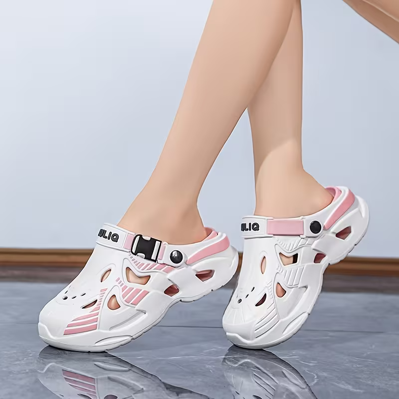 Women's Trendy Breathable Height-Increasing Slides Thick-Soled Sandals Beach Shoes
