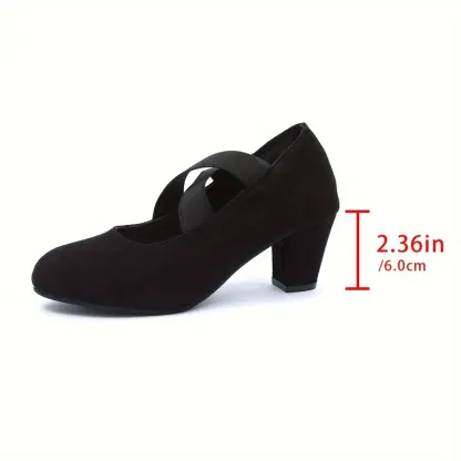 Women's Cross Strap Casual High Heels