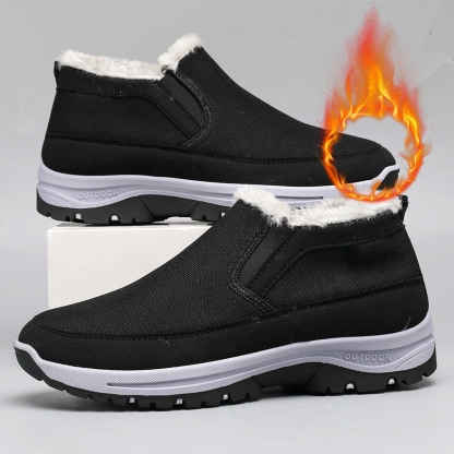 Men's Thickened Warm Non-slip Slip-on Outdoor Shoes