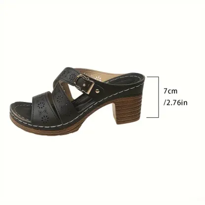 Women's Stylish & Comfortable Slip-On Platform Wedge Sandals