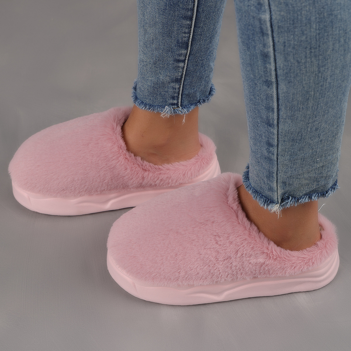 Women's Plus Size Thickened Warm Cold-proof Winter Home Slippers