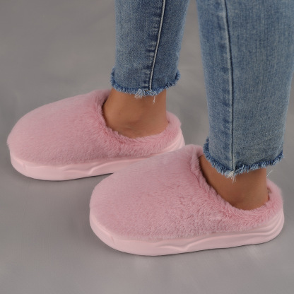 Women's Plus Size Thickened Warm Cold-proof Winter Home Slippers