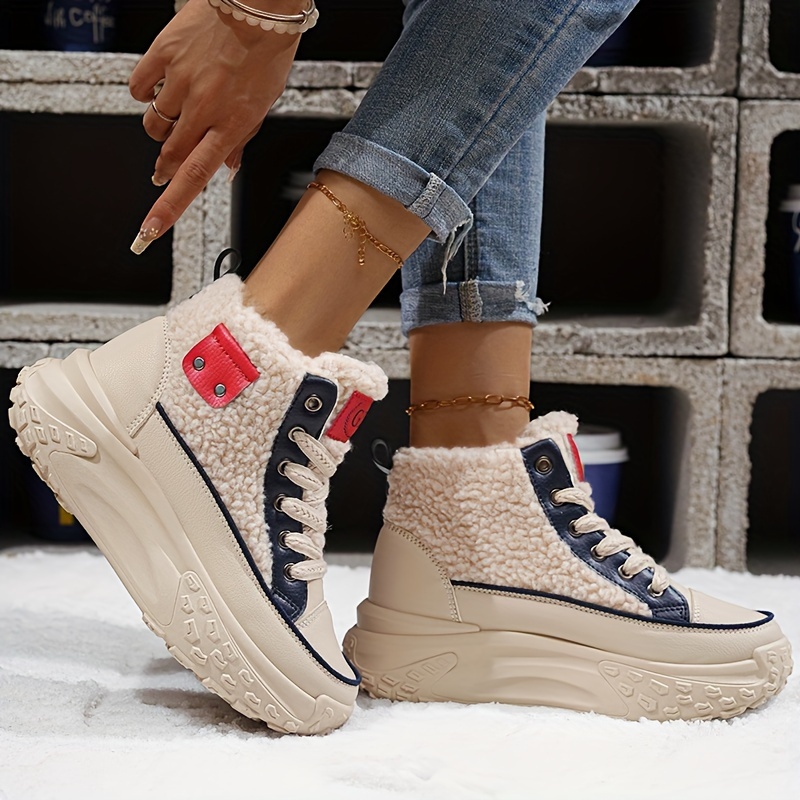 Trendy Hot Women's Thickened Warm Sneakers Shoes Boots
