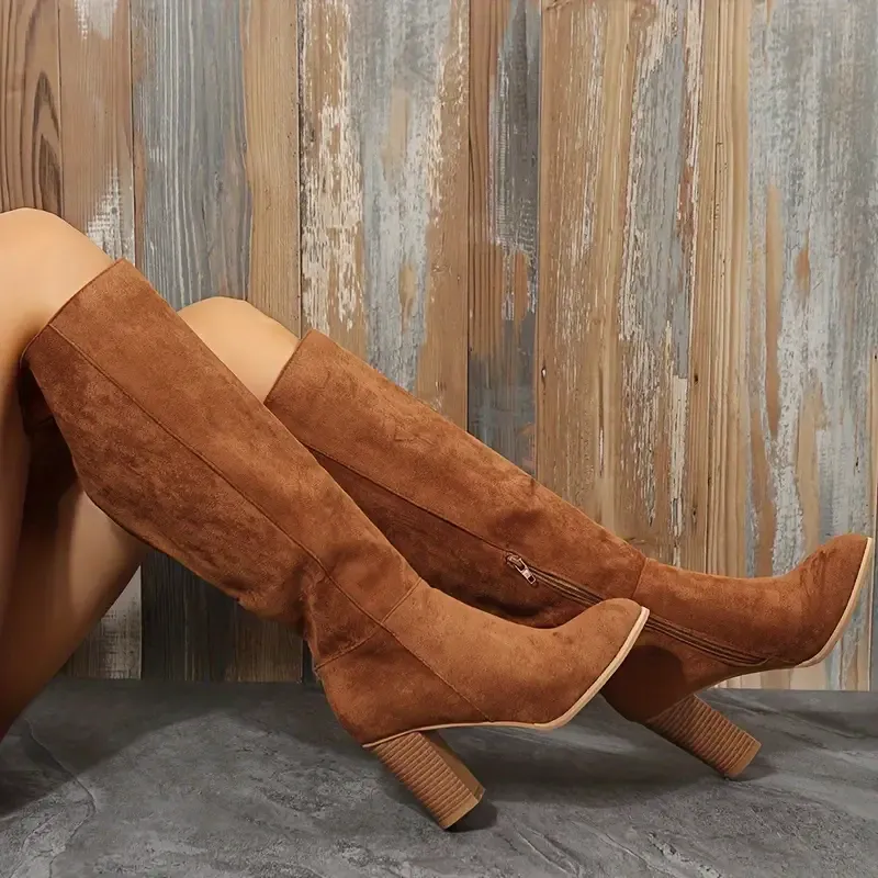 [Copy]Women's Sparkling Fashion Elegant Versatile Chunky Heel Boots