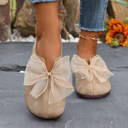 Women's Elegant & Comfortable & Lightweight Bowknot Slip-On Flats Casual Shoes