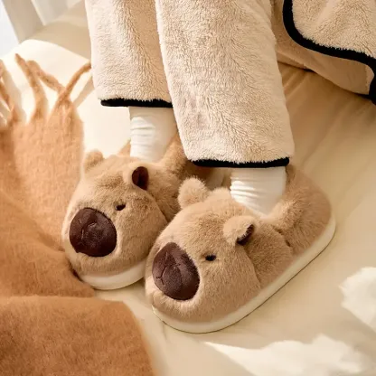 Women's Cozy Cute Capybara Non-Slip Warm Indoor Slippers/Shoes