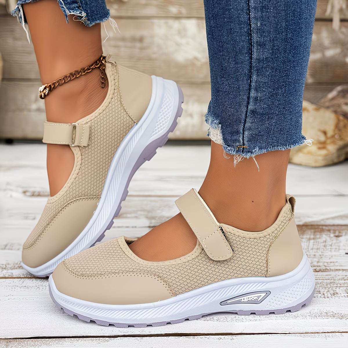 Women' Breathable Comfortable Slip-On Sneakers Driving/Lookout/Shopping Footwear for Casual Attire