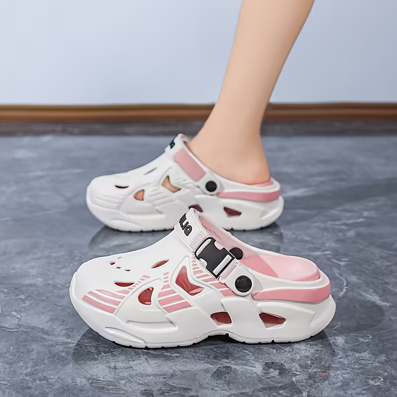 Women's Trendy Breathable Height-Increasing Slides Thick-Soled Sandals Beach Shoes