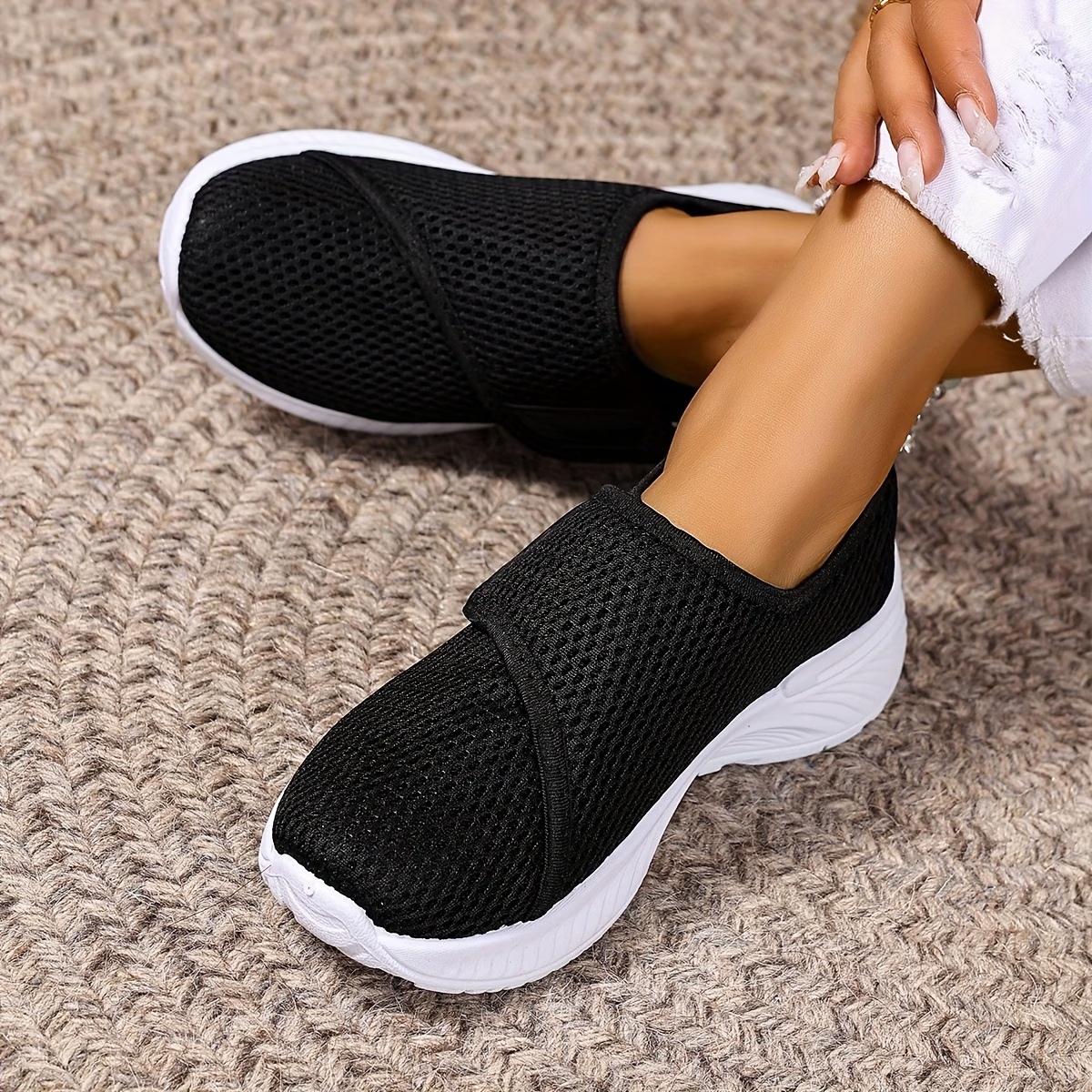 Women's Breathable & Adjustable Orthopedic Sneakers Running Shoes for Wide/Swollen Feet