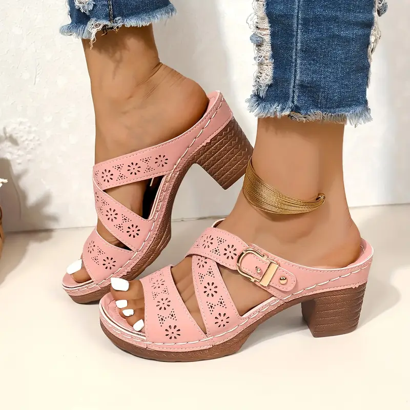 Women's Stylish & Comfortable Slip-On Platform Wedge Sandals