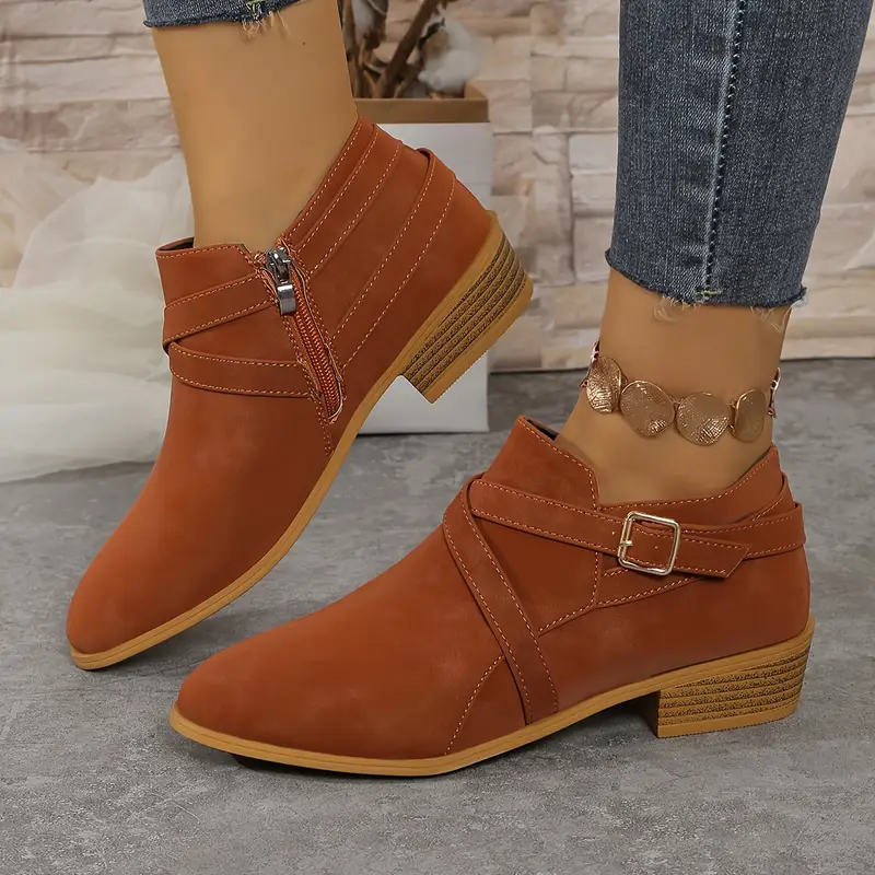 Women's Fashion & Versatile High-End Bullet Style Autumn/Winter Ankle Boots