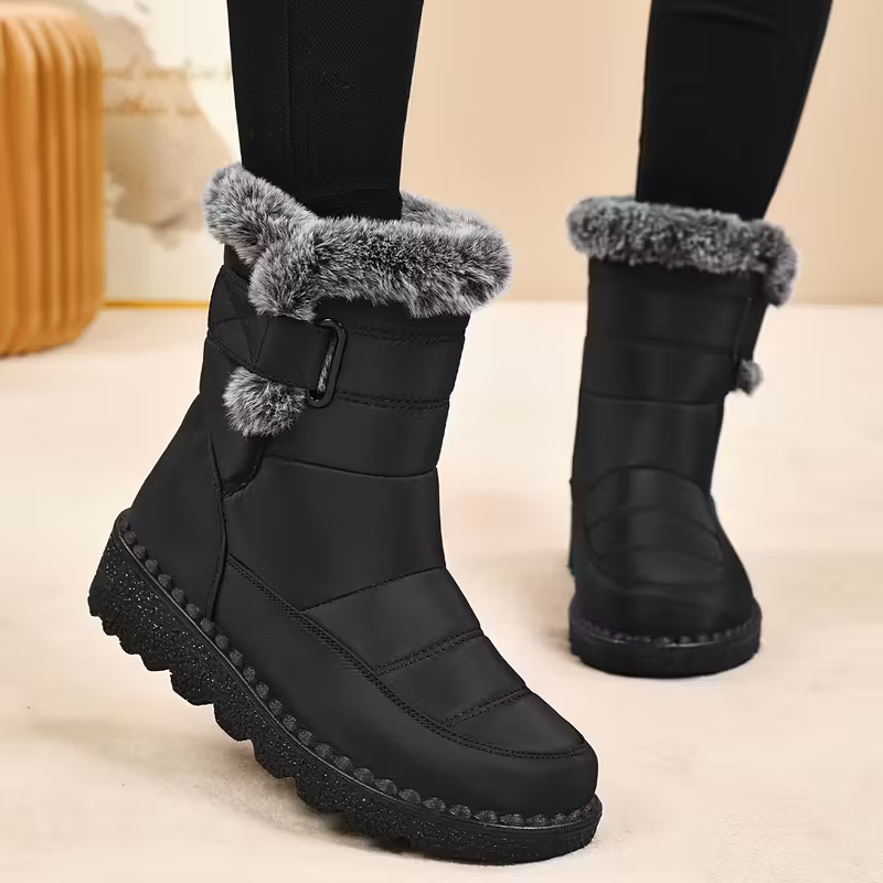 Women's Trendy Fleece-Lined Warm Winter Ankle Boots for Walking, Home, Outings, And Dates