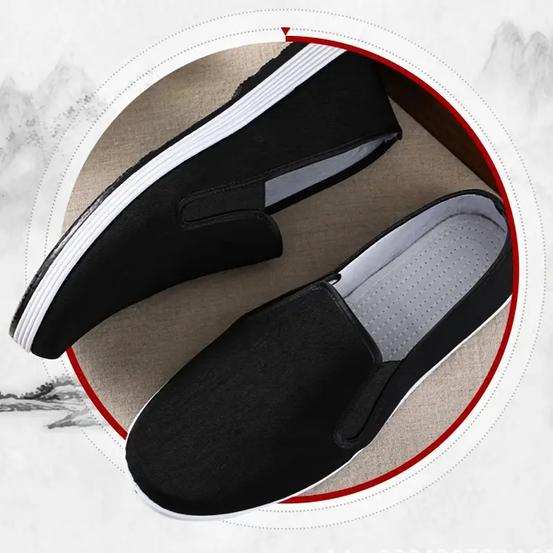 Unisex Lightweight & Comfortable Minimalist Style Slip-On Canvas Flat Shoes Daily Footwear