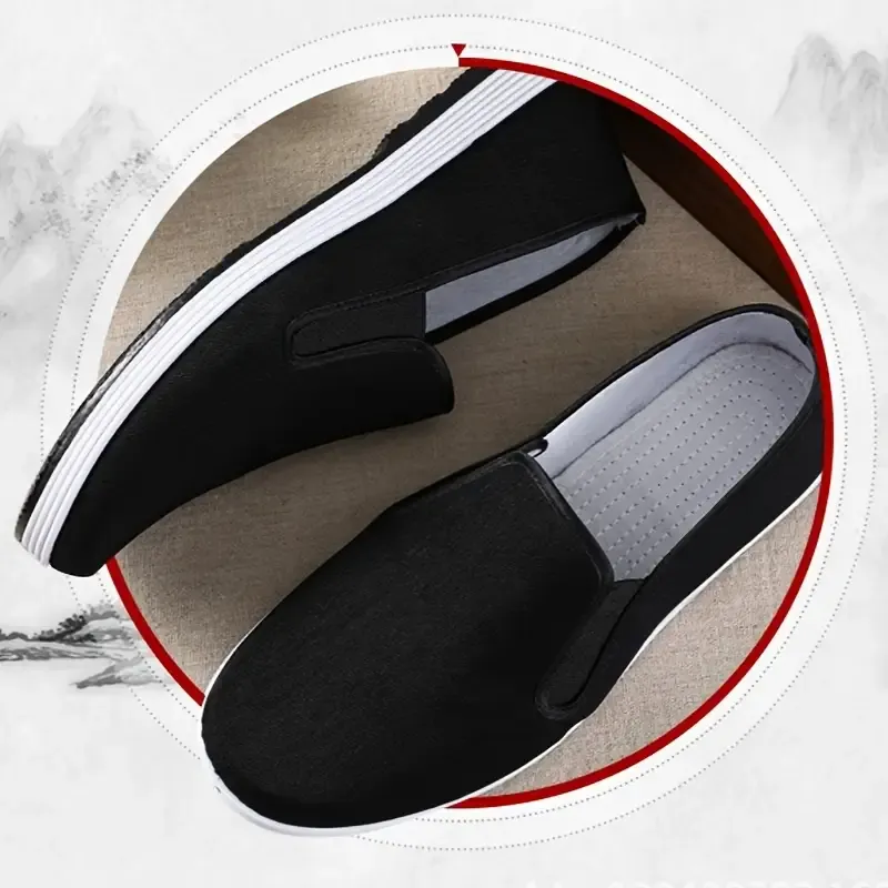Unisex Lightweight & Comfortable Minimalist Style Slip-On Canvas Flat Shoes Daily Footwear