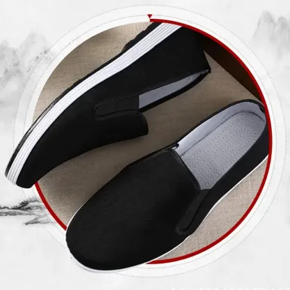 Unisex Lightweight & Comfortable Minimalist Style Slip-On Canvas Flat Shoes Daily Footwear