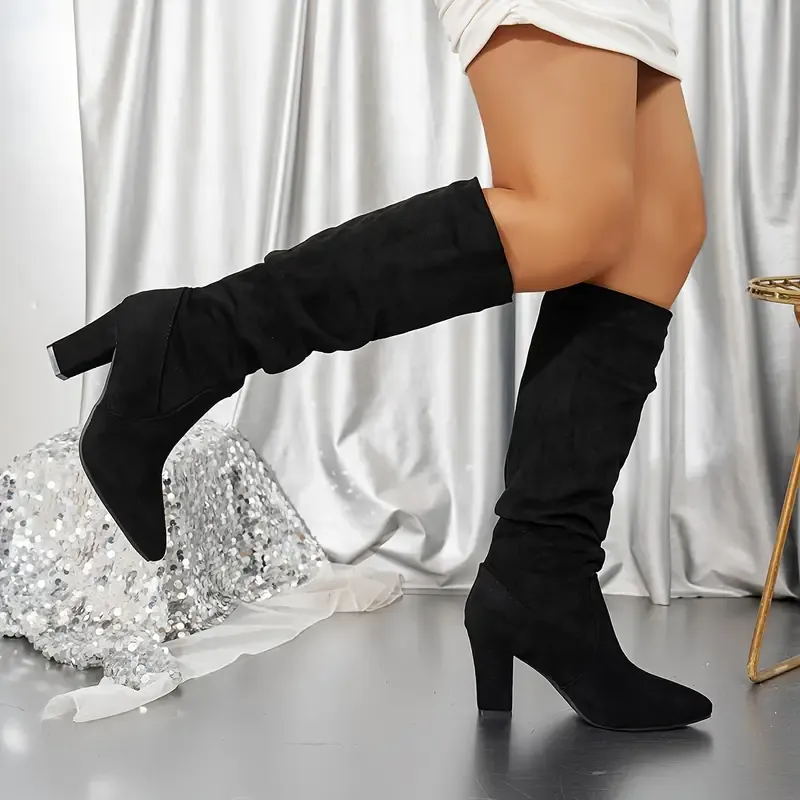 Women's Stylish Elegant Versatile Knee-High Boots for Home, Business, Casual Wear, Beach, Vacation, Parties & Weddings