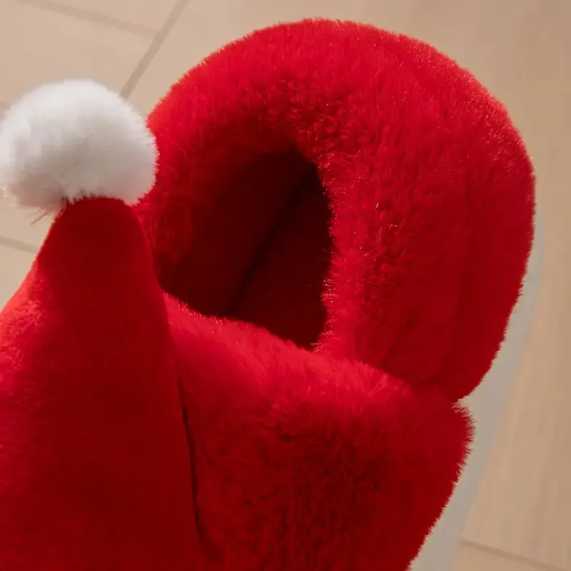 Women's Warm & Cozy Festive Santa Slippers