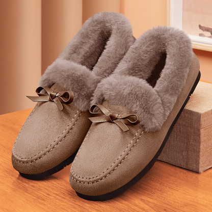 Women's Warm and Stylish Slip-on Flat Shoes