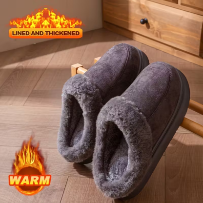 Unisex Thickened Warmth Non-Slip Plush Slippers