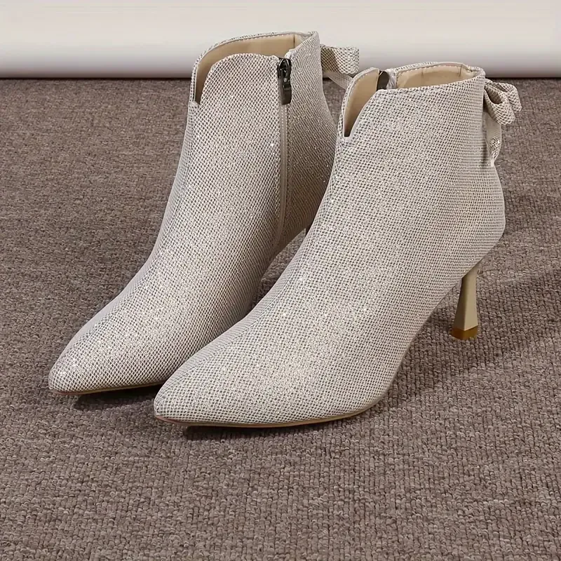 [Copy]Women's Sparkling Fashion Elegant Versatile Chunky Heel Boots