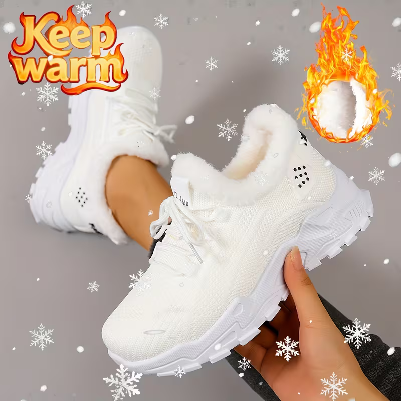 Women's Cozy Warm Non-slip Sneakers for Outdoor Travel, Shopping & Casual Wear