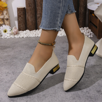 Women's Fashion Breathable Knit Slip-On Shoes