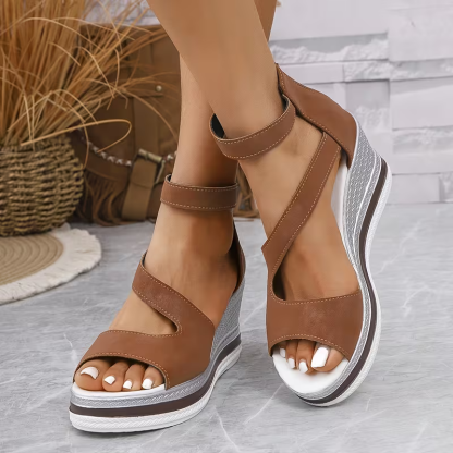 Women's Fashion Thick-soled Wedge Sandals Roman Shoes